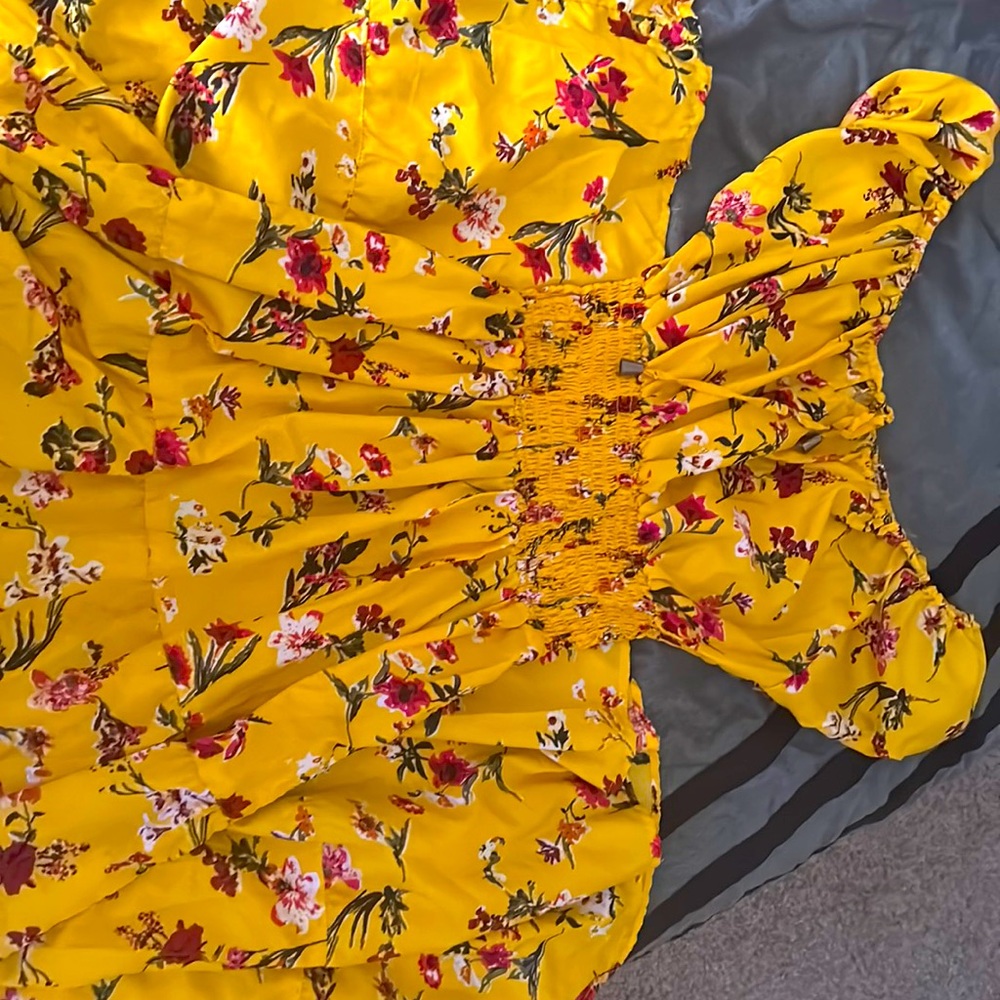 Long flower flowy dress